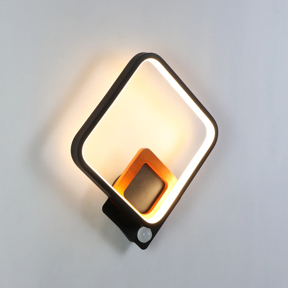 LED Wall Light Human Body Motion Sensor 15W AC85-265V Indoor
