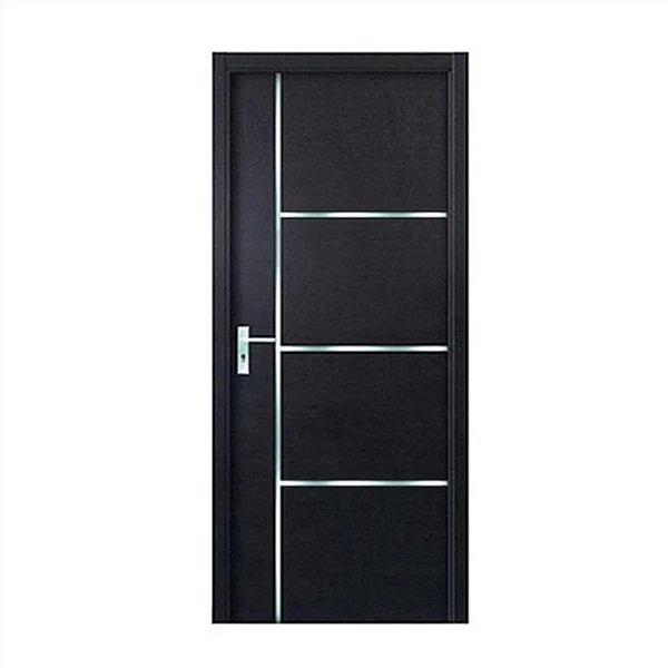 Delicate appearance villa painting cheaper wood black solid core home room hotel slab interior flush wooden internal doors 2