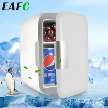 4L Mini Car Refrigerator Portable Makeup Fridge Freezer Cooler & Warmer 12V/220V for Home Travel Car Fridge