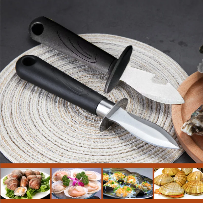 Stainless Steel Oyster Knife, Scallop, Pry, Bottle Starter, Dual-purpose Knives,