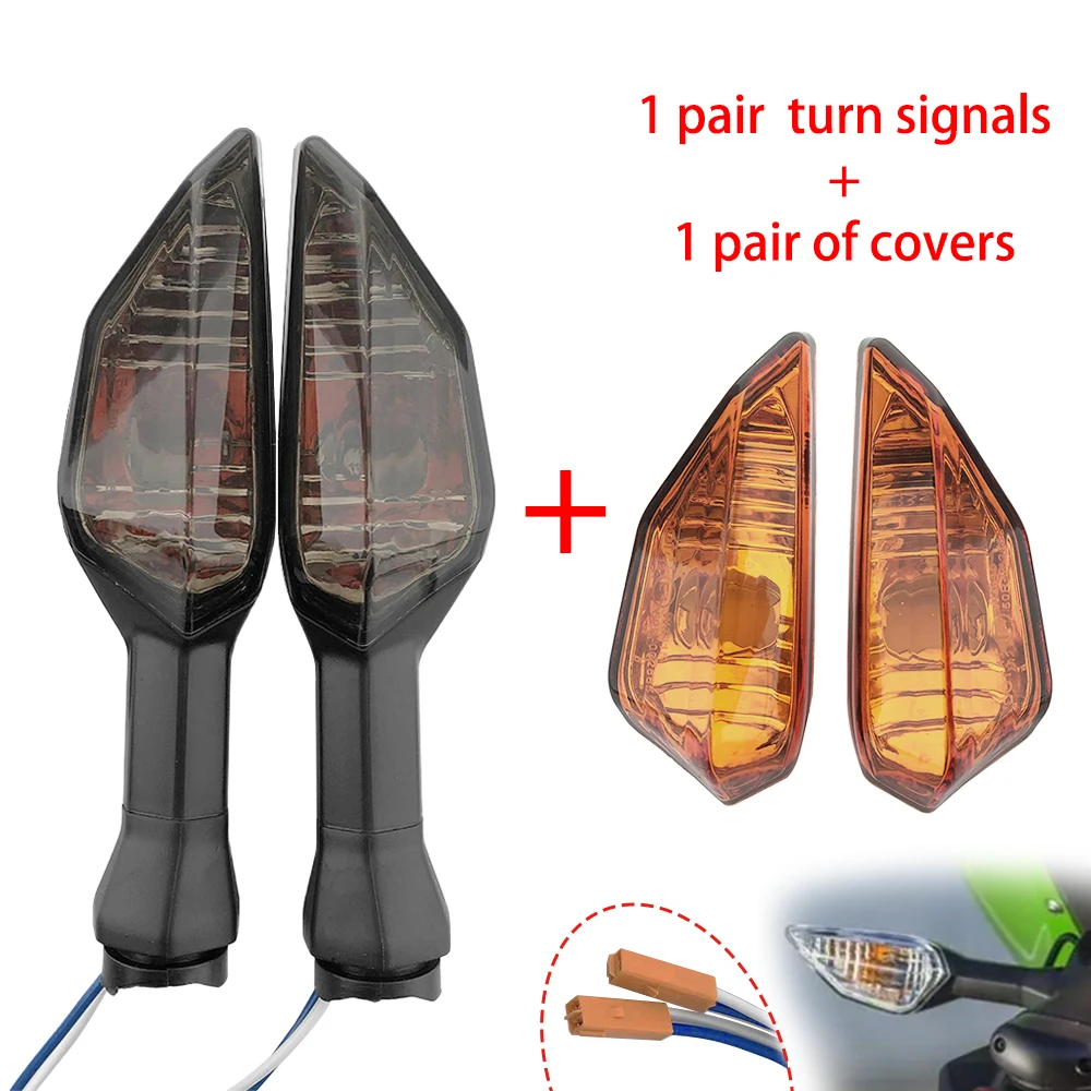 

Smoke Front or Rear Turn Signal Light Blinker Lamp Indicator Lens fit For KAWASAKI Z1000SX ZX-6R ZX-10R NINJA 650 1000 400