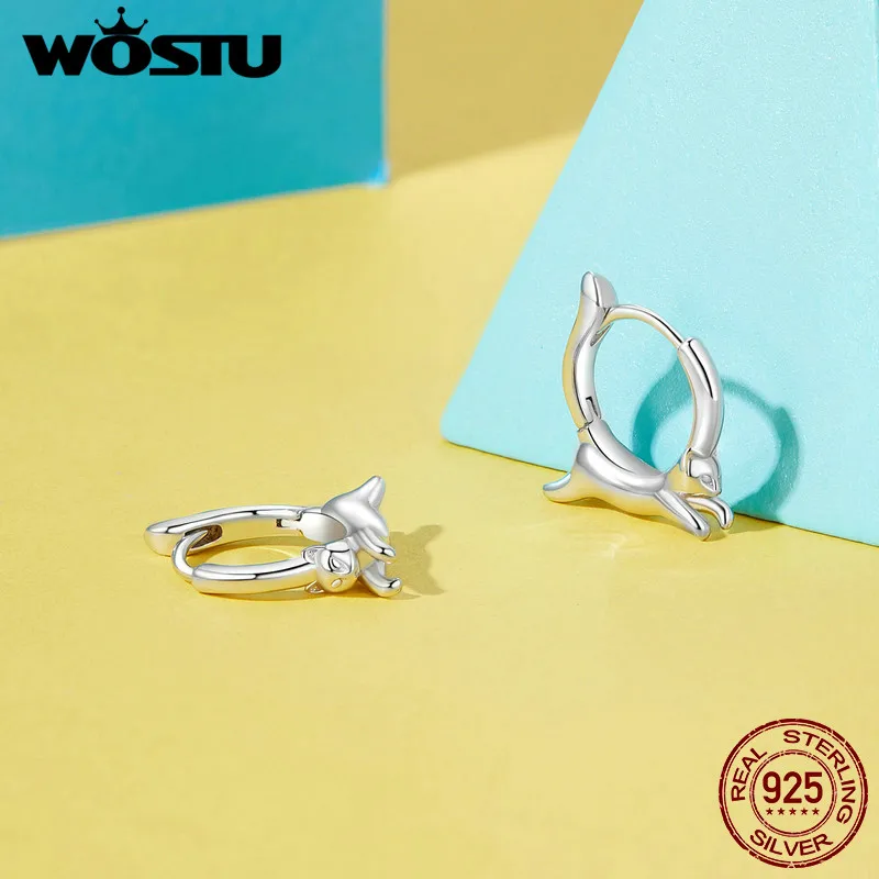 WOSTU Orecchini a cerchio a cuore con fibbie per orecchie WOSTU Orecchini a cerchio a cuore con fibbie per orecchie