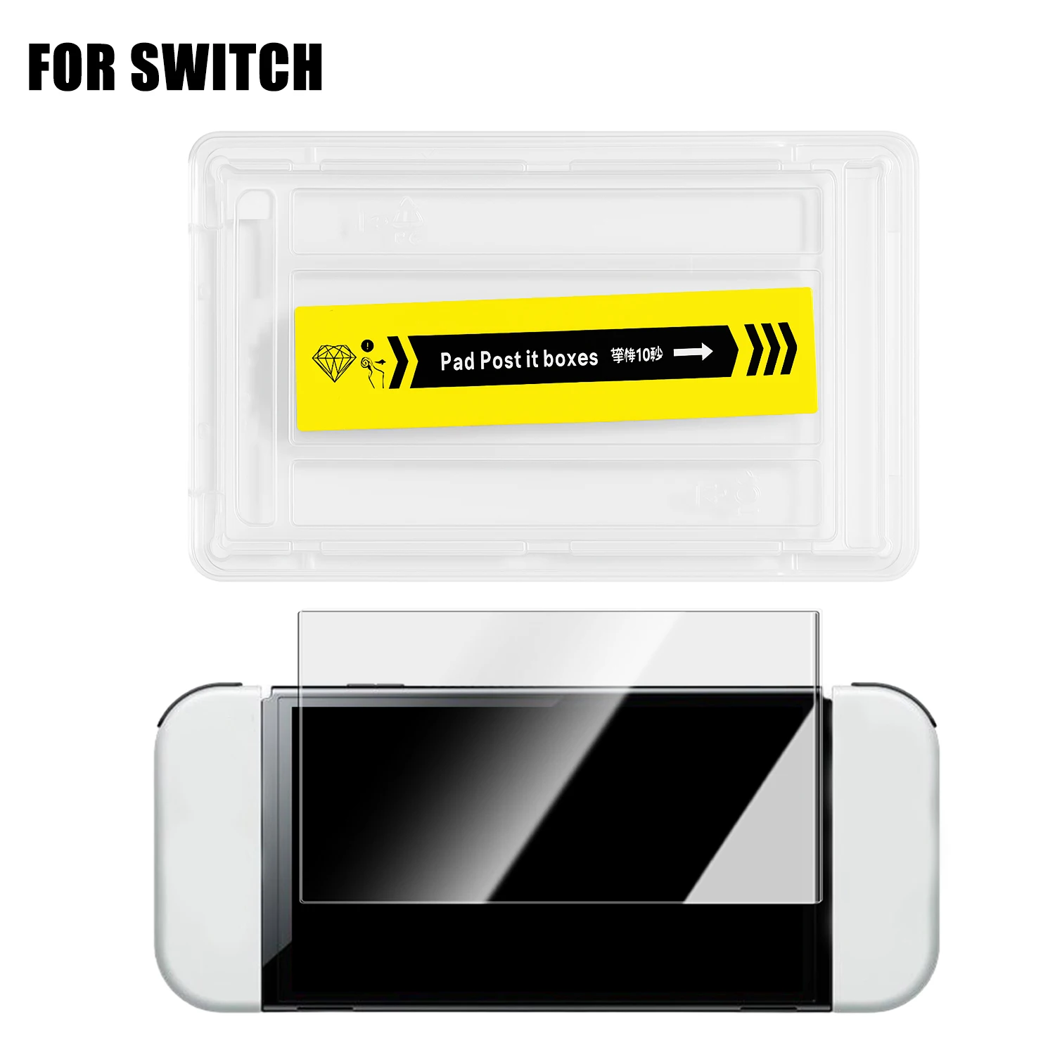 Protetor de tela de fácil instalação para switch2/switch oled game console hd vidro temperado anti-arranhões filmes protetores para switch ns