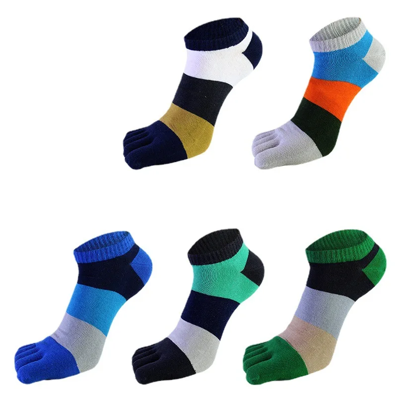 Cotton Ankle Toe Sock Men's 5 Finger Socks 5 Pairs/lot Cotton Five
