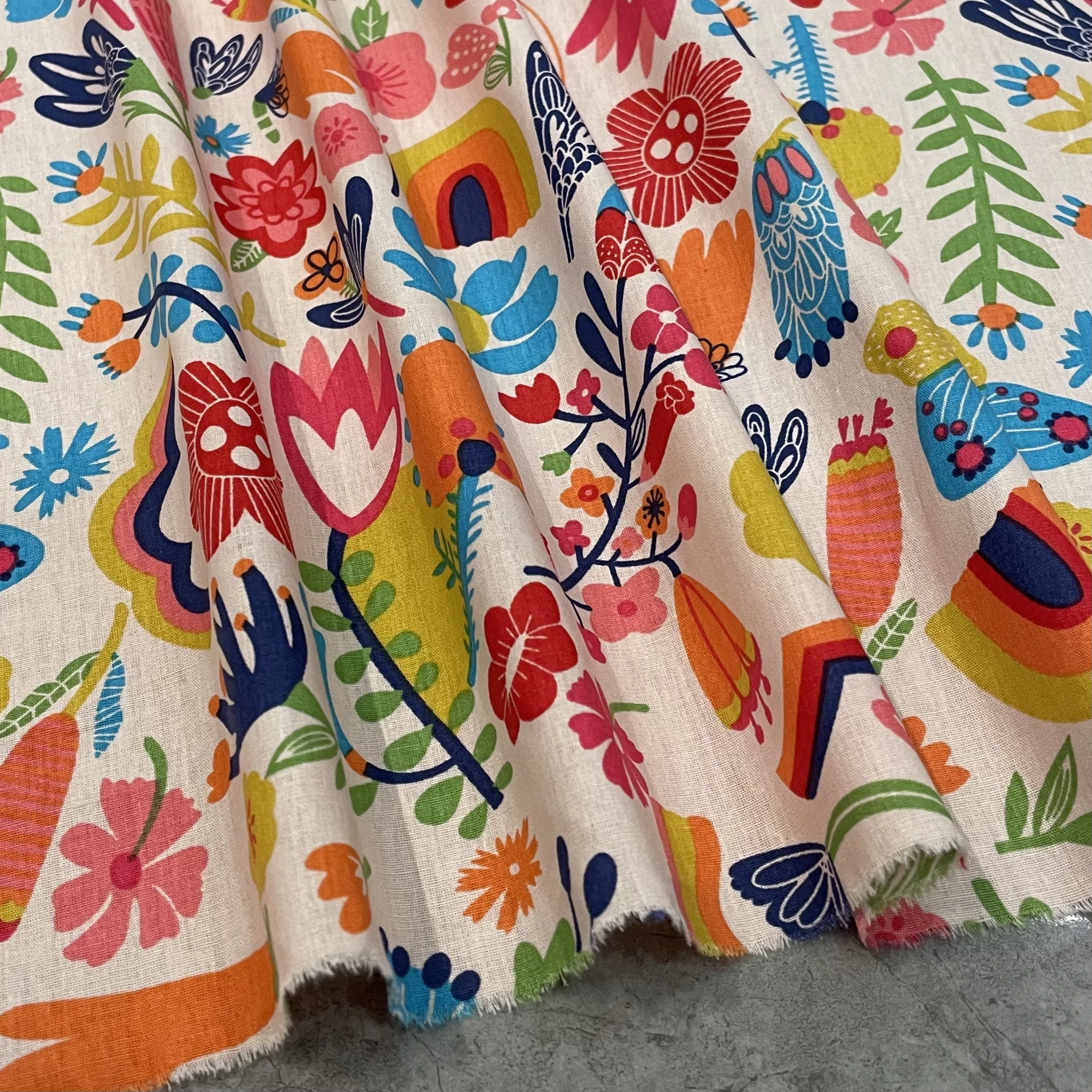 50*145cm Rainbow Flower 100% Cotton Printed Fabric for Hand Sewing Fabric Patchwork Children's Dresses and Skirts DlY cotton fabric