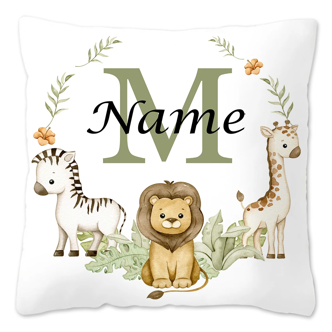 Personalized Animal-Themed Pillowcase for Kids' Birthday & Bedroom Decor
