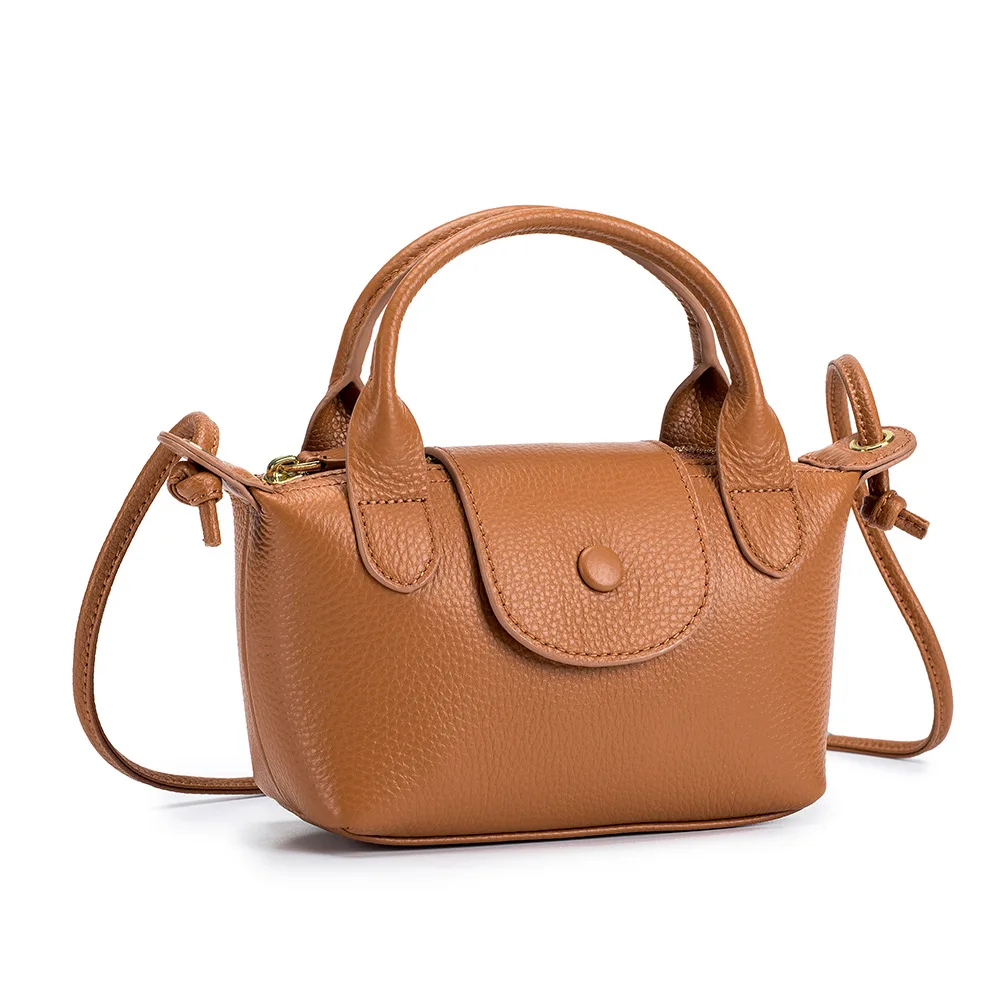 

Genuine Leather Shoulder Bag Fashion Women Crossbody Bag Hobos Handbags Zippers Ladies Cowhide Crossbody Bag Female Mini Handbag