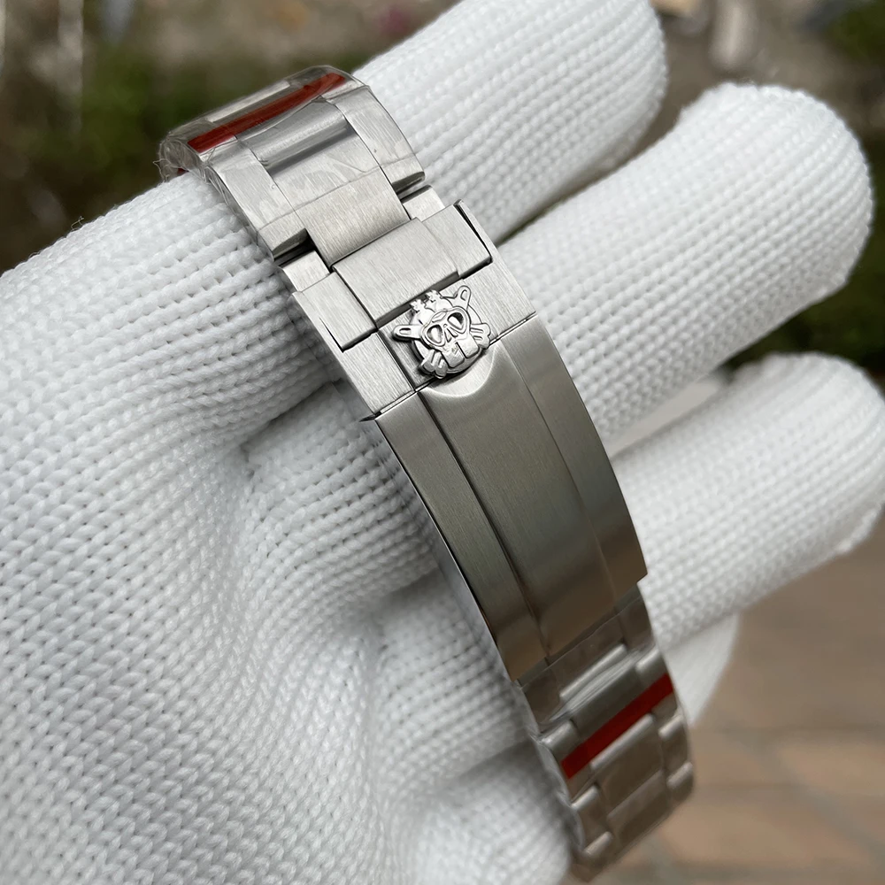 STEELDIVE Strap for SD1954V 20MM Stainless Steel Fully Brushed Signed Buckle Folding Clasp Replacement Bracelet Watchband