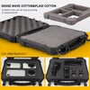 Tool Box Hard Carry Case Bag Waterproof Safety Carrying Case PU Portable Tools Suitcase Military Pistol Storage Bag & Foam Pads 2