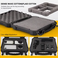 Tool Box Hard Carry Case Bag Waterproof Safety Carrying Case PU Portable Tools Suitcase Military Pistol Storage Bag & Foam Pads 2