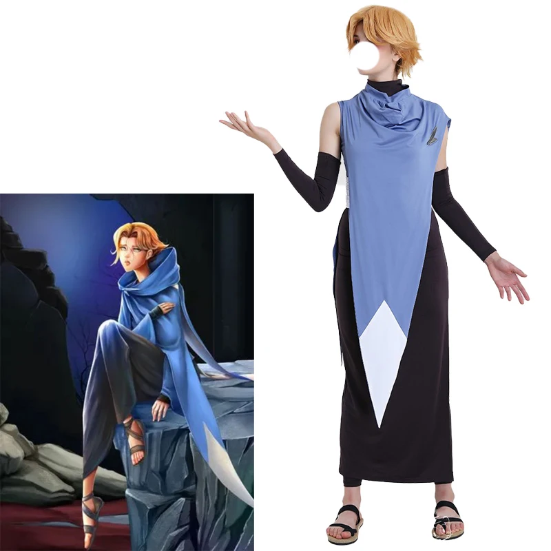 

Castlevania Sypha Belnades Cosplay Costume Dress Adult Top Skirt Anime Game Halloween Uniform Suit Party Clothing Woman Girl
