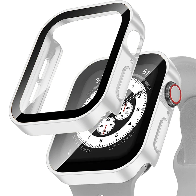 Premium Tempered Glass Smartwatch Protective Case with Durable Cover