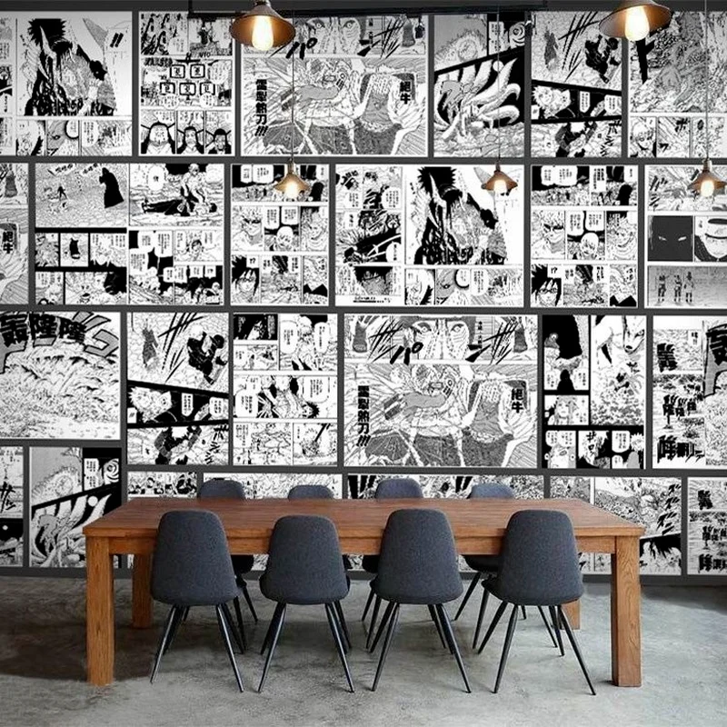 Manga Decoration Wallpaper, Manga Panel Wall Stickers
