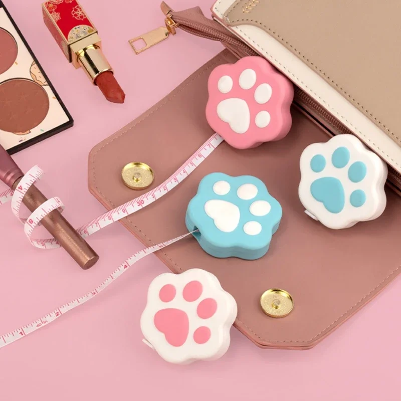 Portable Cartoon Body Measure Tape Lovely Kitten Paw-Like Measuring Tape With Lock Pin/Push Button Mini Measuring Tape 4 Sdff65c3a33614ff7aa1bacfe2f1c7accn