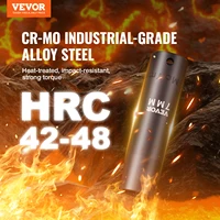 VEVOR 1/2" 3/8" Drive Impact Socket Set 13/23/33/34/48/65/90PCs SAE or Metric Cr-V/Cr-Mo Socket Set 6 Point Alloy Steel Repair 2