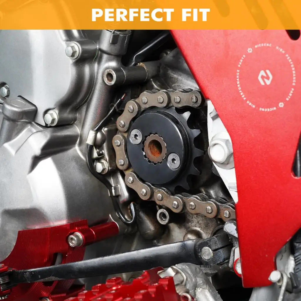 NICECNC Für Honda XR650L XR 650L 1993-2025 2024 Moto SuperPinion 15T Ritzel Hochfeste 20CrMnTi Stahllegierung – Detail 7