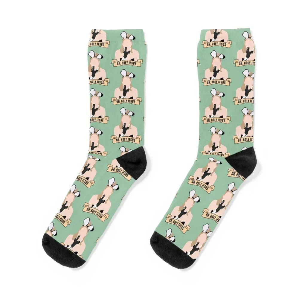 

oh holy jesus Socks aesthetic bright garter shoes Socks Male Women's