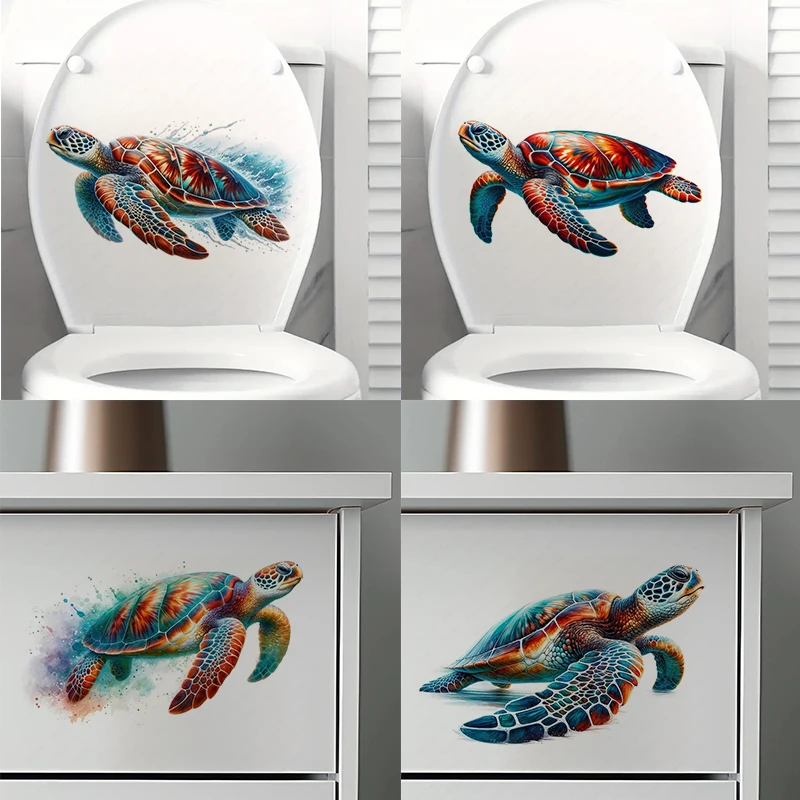 QT637# Sea Turtle Stickers Bedroom Entryway Living Room Porch Home Decoration Wall Stickers Removable