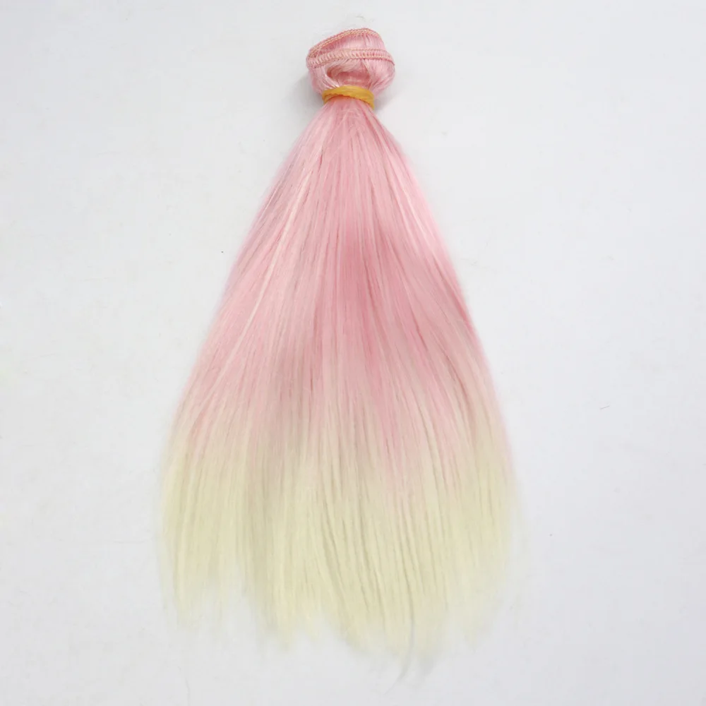 Hair Wefts 10*100CM/20*100CM Straight Various Colors Milk Shreds Doll Accessories For All Dolls DIY Wigs