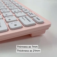 Korean 2.4G Wireless Keyboard and Mouse/Keyboard only Protable Mini Keyboard Mouse Combo Set For Notebook Laptop Desktop PC - Image 6