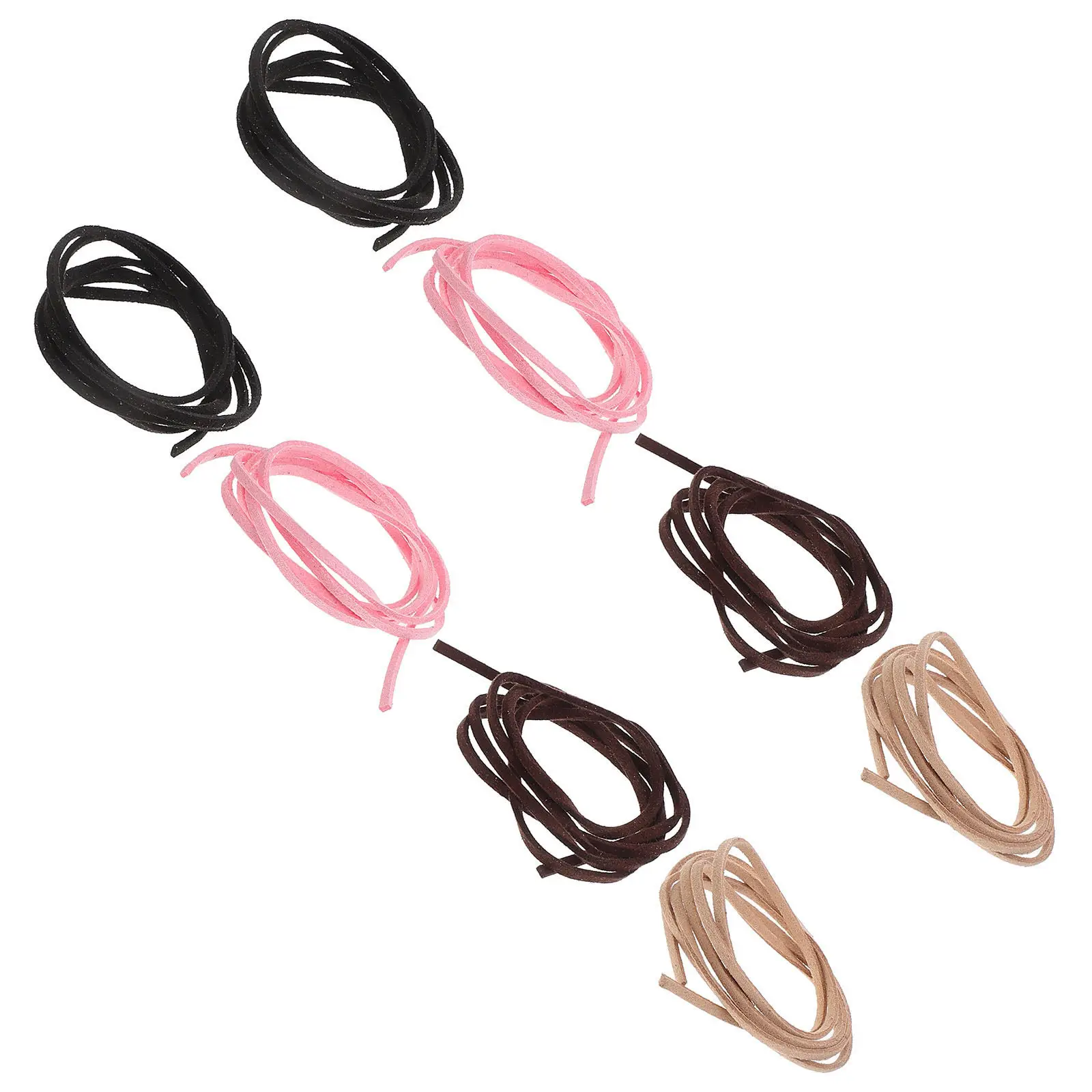 8Pcs 3Mm 강력하고 유연한 스웨이드 코드 1 조각당 1 미터 보석 만들기 목걸이 팔찌 드림 캐처 공예 용품