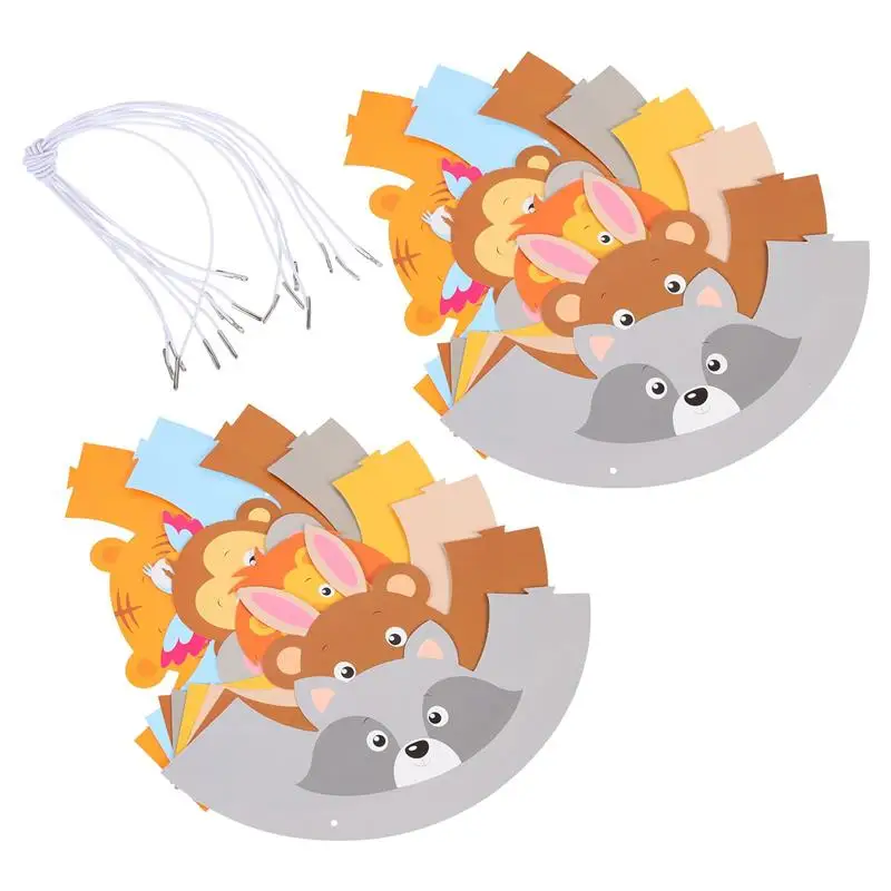 16pcs Animal Headband Hats Jungle Animal Theme Birthday Party Hats For Kids Party Decoration Accessories 2 16pcs Animal Headband Hats Jungle Animal Theme Birthday Party Hats For Kids Party Decoration Accessories 2