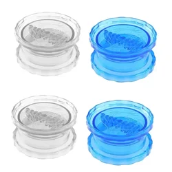 Premium Manual Garlic Crusher - Essential Kitchen & Dining Accessory (2 transparent 2 blue)