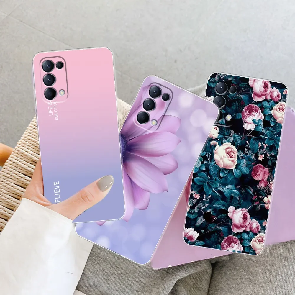 QIYIN Cover per Oppo Find X3 Lite, Cabina Silicone Colorato Case Proteggi la Fotocamera, Custodia Antiurto Ultrasottile da Donna Elegante Guscio con Supporto (Verde Scuro