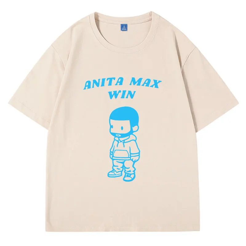 

Drake "Anita Max Win" Unisex T Shirt Funny Rapper Trendy T-shirt Men Women's Music Fan Lyric 90s Vintage O-Neck Short Sleeve Tee