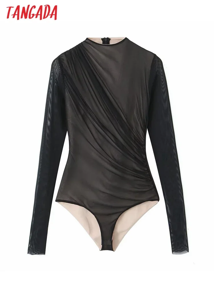 Боди женское Сетчатое на молнии