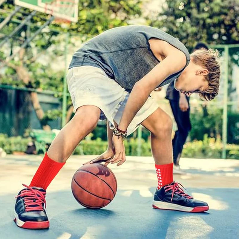 Unisex Non-Slip Athletic Grip Socks for Enhanced Performance