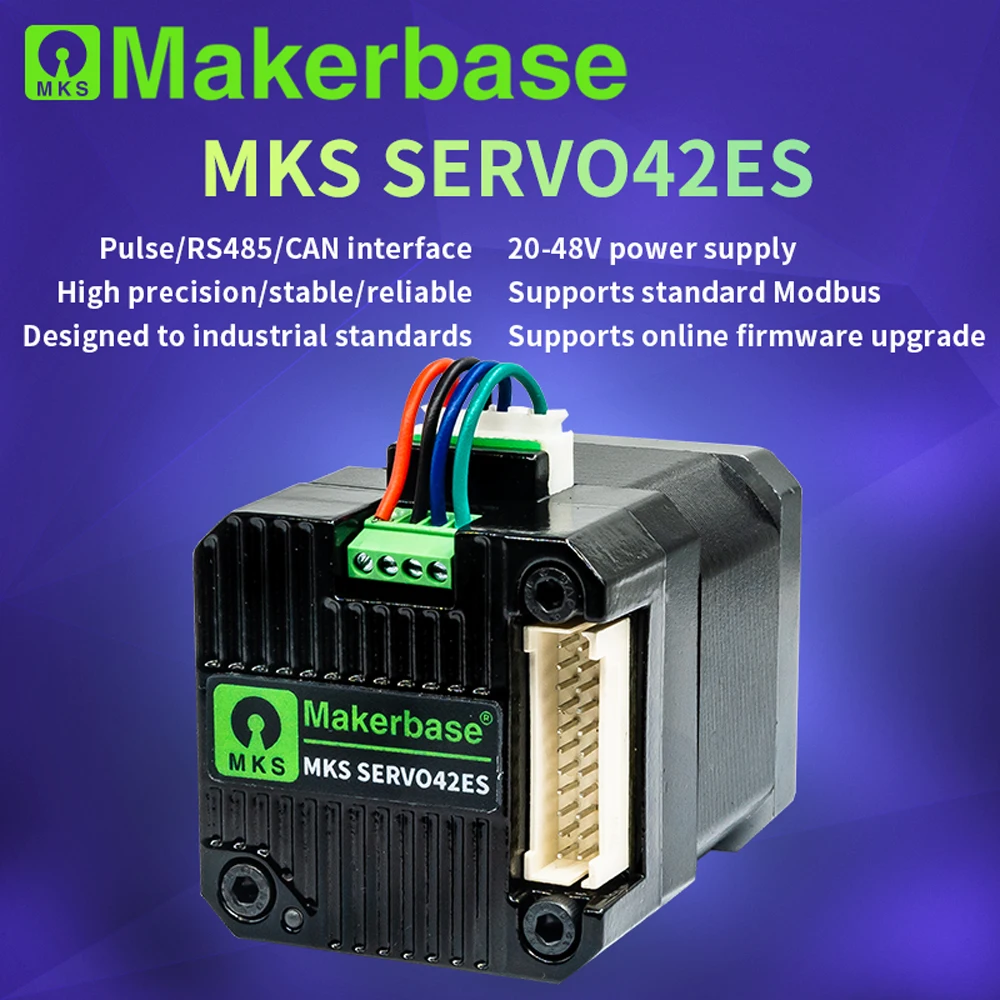 Makerbase MKS SERVO42ES NEMA17 Closed-Loop-Schrittmotortreiber für CNC-3D-Drucker, Gen_L FOC, leise und effizient