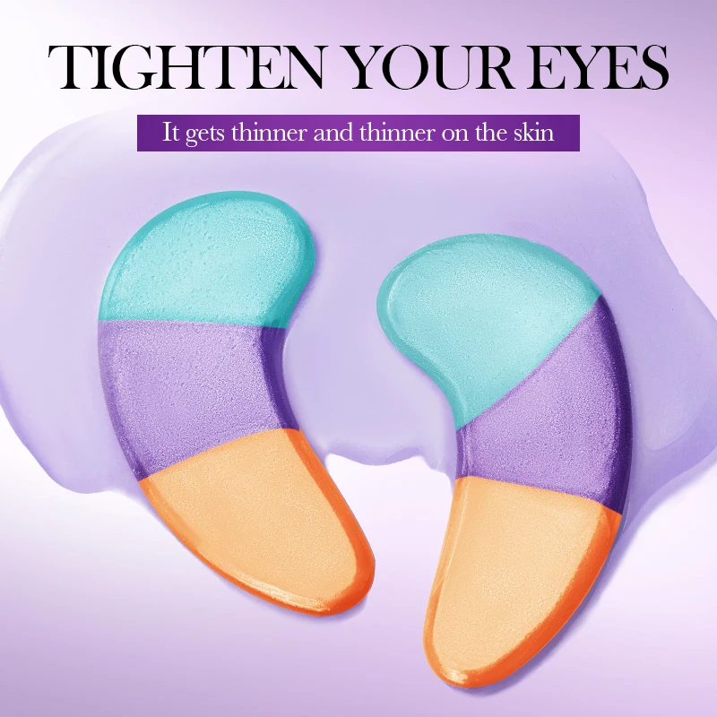 5 Pairs SADOER 3in1 Crystal Collagen Eye Mask Anti Dark Circles Eyes Bags Anti-aging Moisturizing Anti Wrinkles Eye Patches