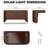 1~20PCS Solar Deck Light Outdoor IP65 Waterproof Solar Power Garden Lamps for Railing Stairs Step Fence Yard Patio Pathway 5