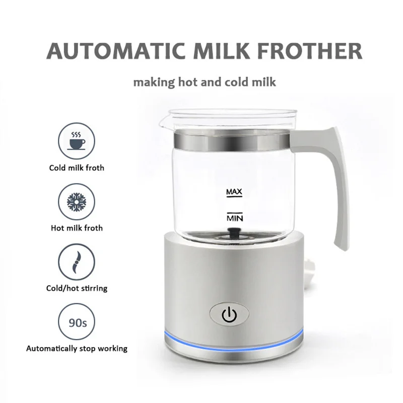 220V Electric Milk Frother Portable Food Blender Coffee Blender