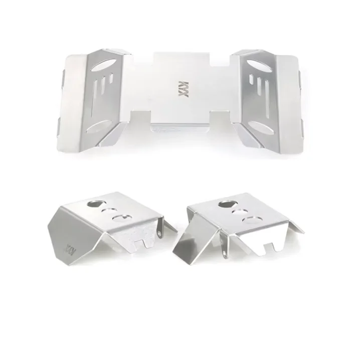 KYX stainless steel Chassis Armor Axle Skid Plate for Axial SCX6 AXI05000 Jeep Wrangler 1/6 RC Crawler Car Upgrade Parts