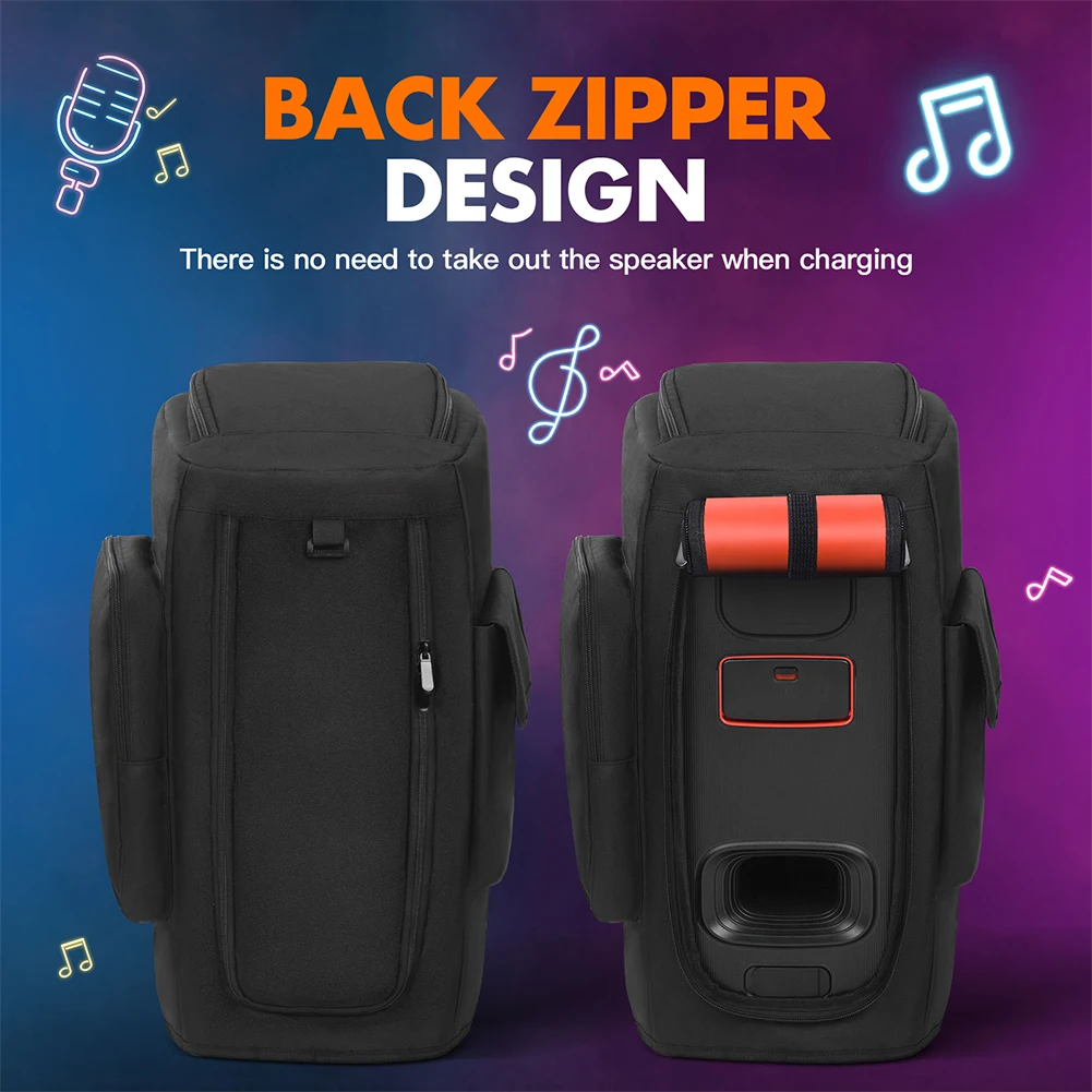 Padded Speaker Dust Cover Waterproof Portable Speaker Dust Case Party Speaker Double-Sided Storage Bag for JBL Partybox 110/120