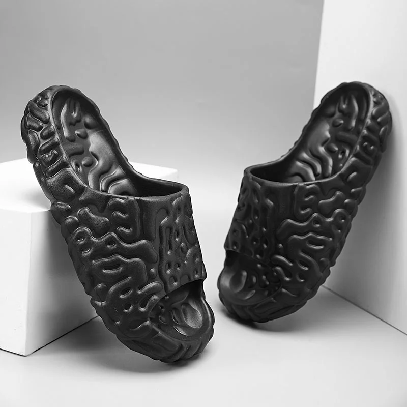 Erkekler için Kayma Terlik Kaymaz Kaymaz Yazlık Terlik Yumuşak Köpük Kaydırıcılar İç Mekan Dış Mekan için Kalın Tabanlı Terlik_voghion.com