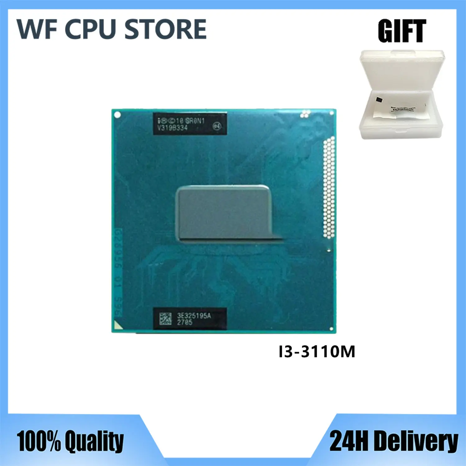 

Intel Core i3-3110M i3 3110M SR0N1 SR0T4 2.4 GHz Dual-Core Quad-Thread CPU Processor 3M 35W Socket G2 / rPGA988B