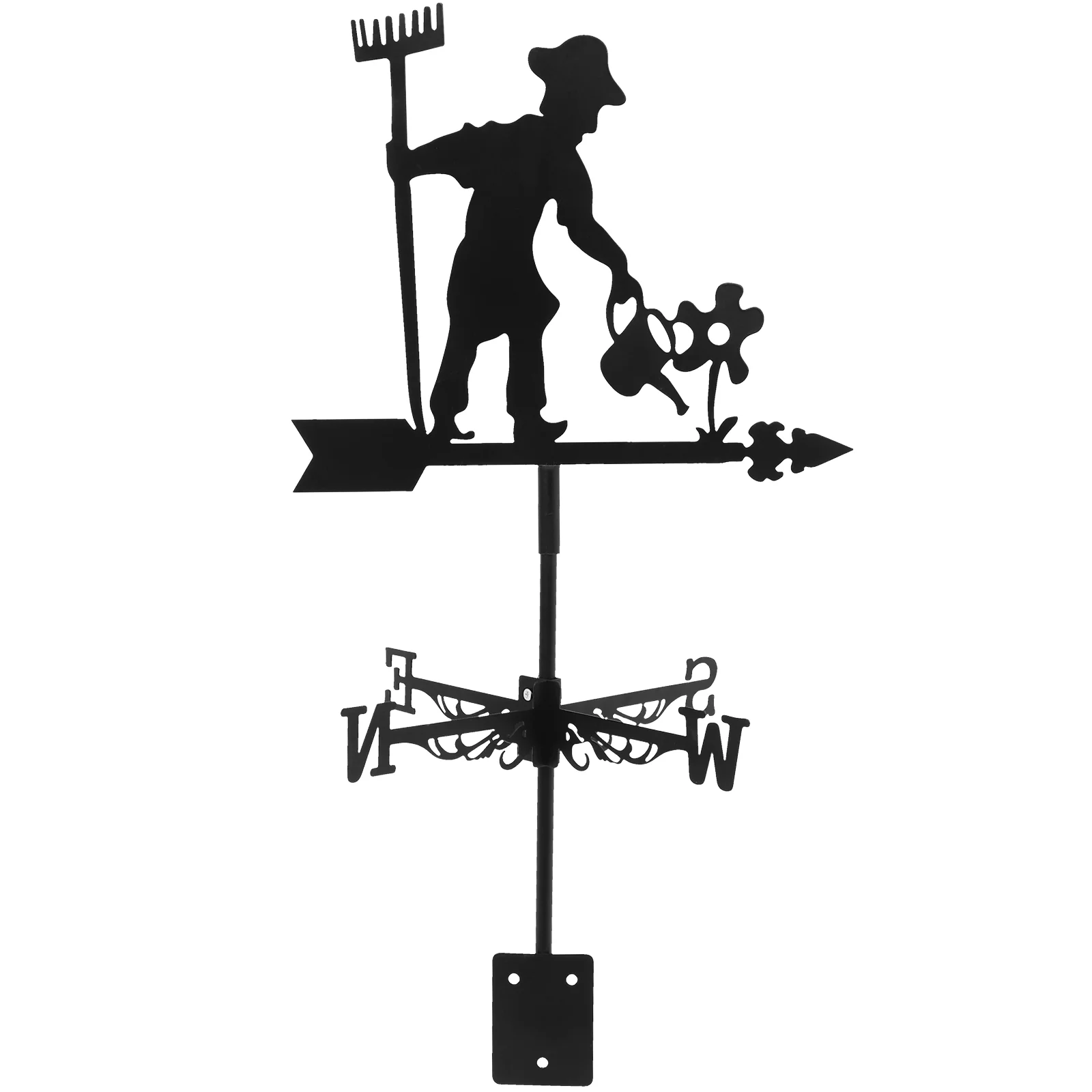 

Farmer Weathervane Wind Direction Indicator European Style Weather Vane for Roof Garden Patio