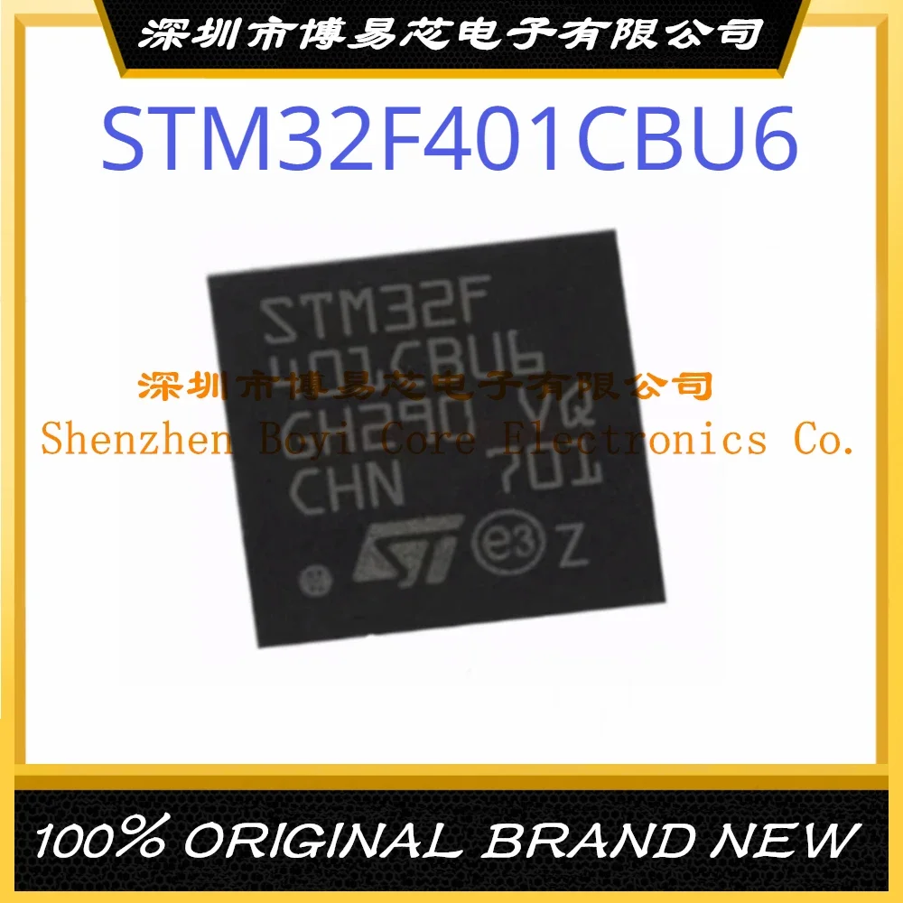 

STM32F401CBU6 Package QFN-48 ARM Cortex-M4 84MHz Flash Memory: 128K@x8bit RAM: 64KB MCU (MCU/MPU/SOC)