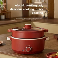 220V 3L Electric Cooking Pot Non-stick Household Multi Cooker Home Frying Machine Electric Hot Pot 24CM Diameter 1