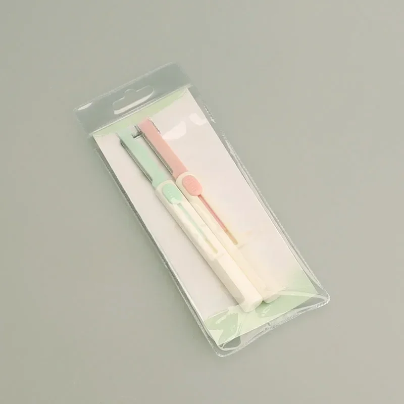 1 cylindrical telescopic eyebrow trimmer stainless steel macro eyebrow shave shaving beauty tool