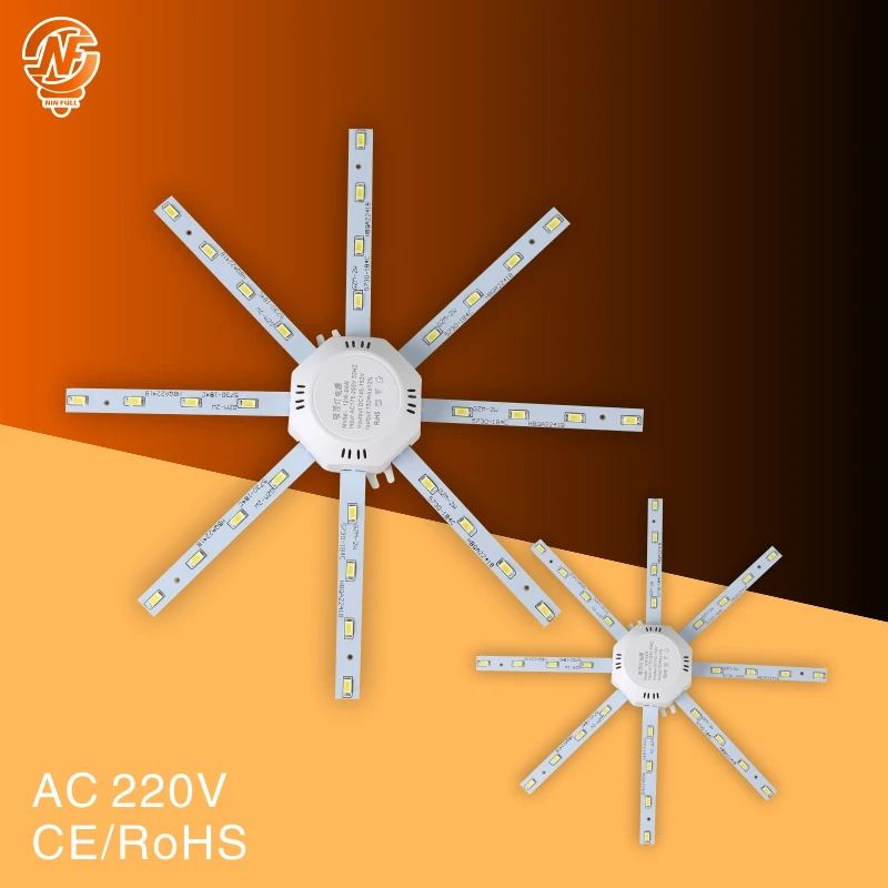 LED Ceiling Lamp Octopus Light 12W 16W 20W 24W LED Light Board AC 220V