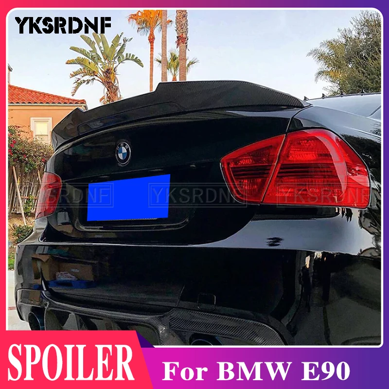 Yksrdnf For Bmw E90 Spoiler E90 Carbon Fiber/frp 318i 320i 325i 330i