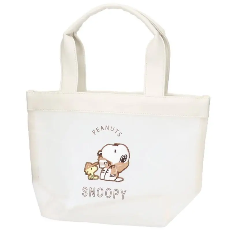 

Kawaii Snoopy Handbag Cartoon Cute Snoopy Transparent Handheld Storage Bag Fashion One Shoulder Tote Bag Birthday Gift