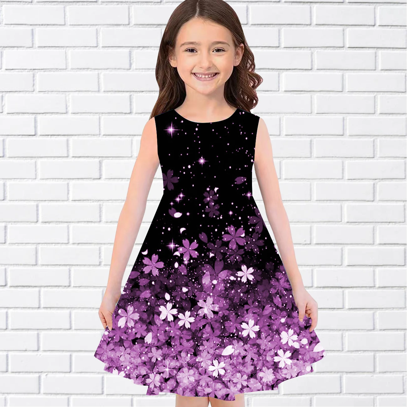 girl baby dresses Girls 3D Print Dresses Kids Girl Party Sleeveless Princess Dress Tank 3D Print Pretty Butterfly Dress baby dresses cheap