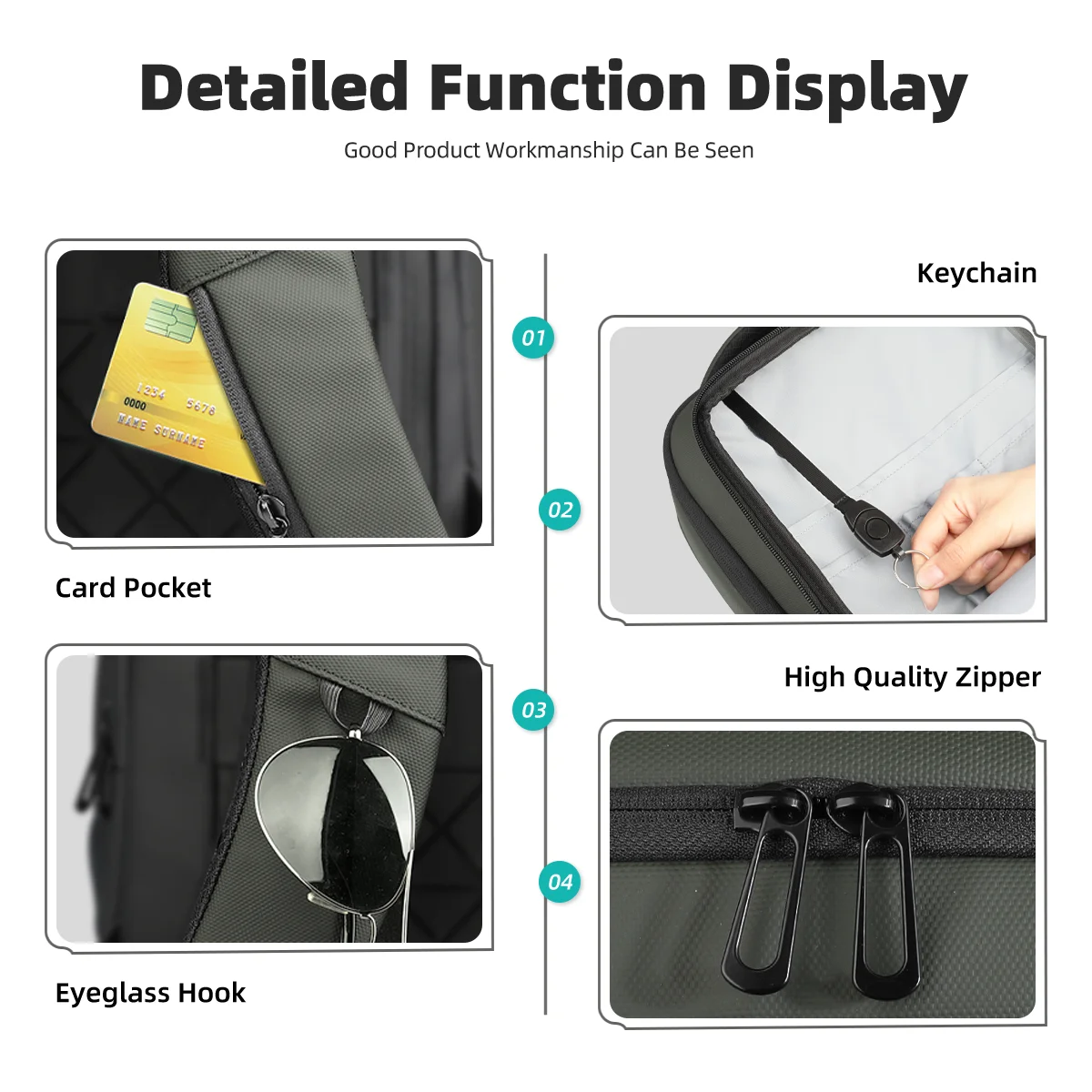 HcanKcan Business Waterproof Backpack USB Charging Men Backpack Fit 15.6'' Laptop Travel Large Capacity School