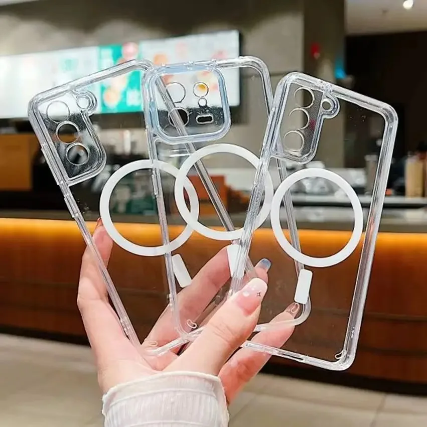 Magnetic Acrylic Transparent Magsafe Wireless Charging Phone Case