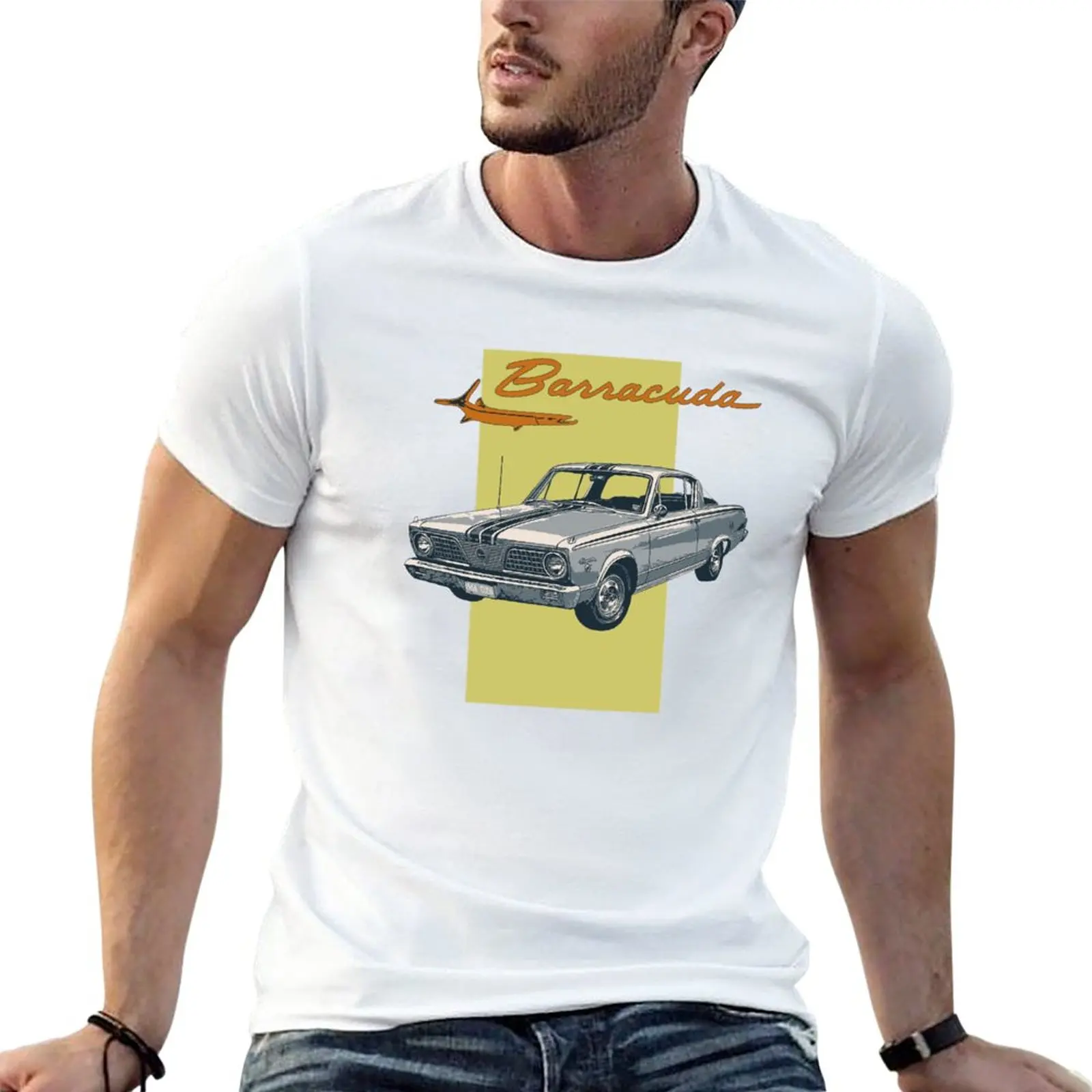 

New Plymouth Barracuda T-Shirt custom t shirts Oversized t-shirt Short sleeve anime fitted t shirts for men